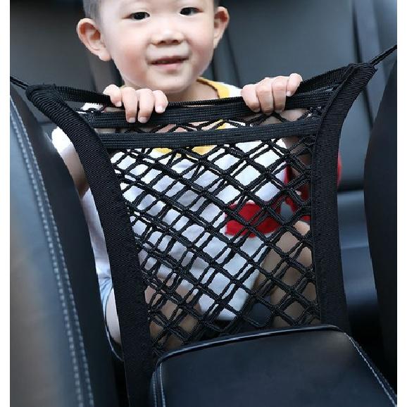 Universal Car Seat Organizer Luggage Storage Holder Pocket Elastic Mesh Net Bag