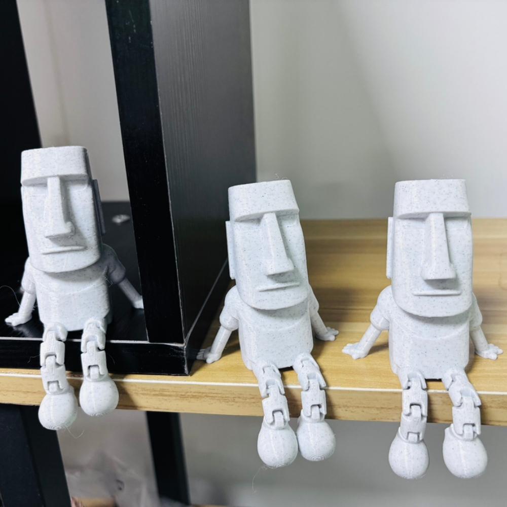 Сидячие фигурки, напечатанные на 3D-принтере, Пасхальные сидячие фигурки, настольные украшения, мини-уникальные сувениры и украшения