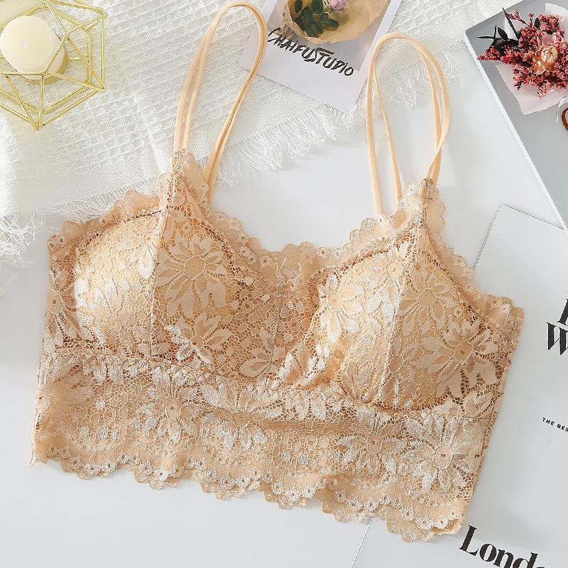 Женские кружевные бюстгальтеры, удобный однотонный бюстгальтер без косточек, сексуальное нижнее белье, жилет, женское открытое беспроводное нижнее белье, бесшовный бюстгальтер