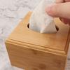Коробка для салфеток, экологически чистый прочный бамбуковый прямоугольный держатель для хранения салфеток для дома