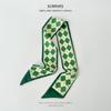 Green Is White And Tender, Long And Small Silk Scarves, Women'S Thin And Narrow Streamers, Tied Hair, Tied Bags, Decorative Souvenir Ribbons