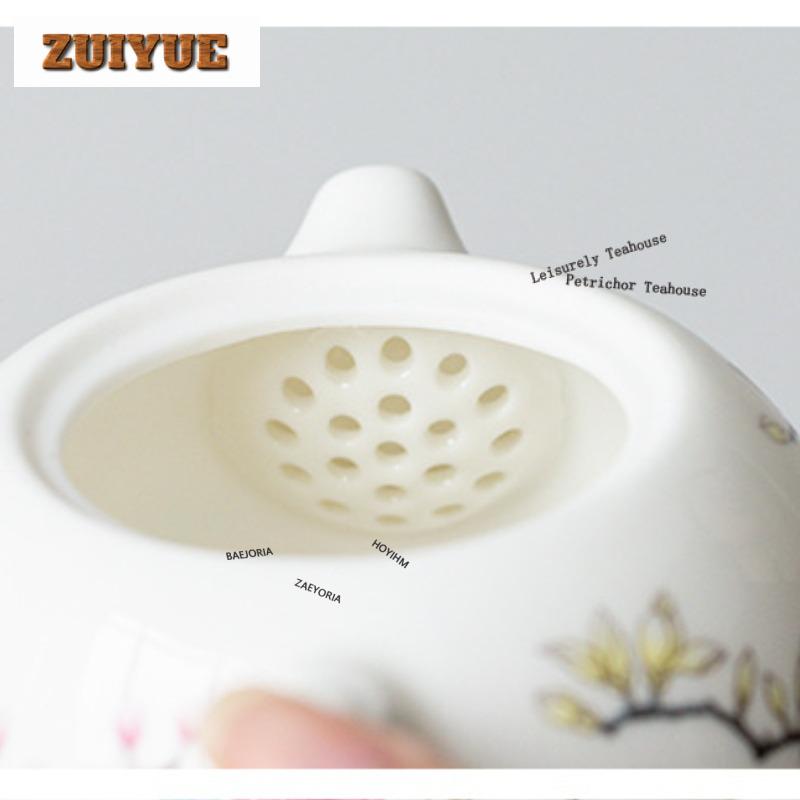 Underglaze Colour Peony Xishi Teapot Tea Set Complete Set Antique Tea Ceremony Set Teapot And Tea Cup Set Teaware Decoration