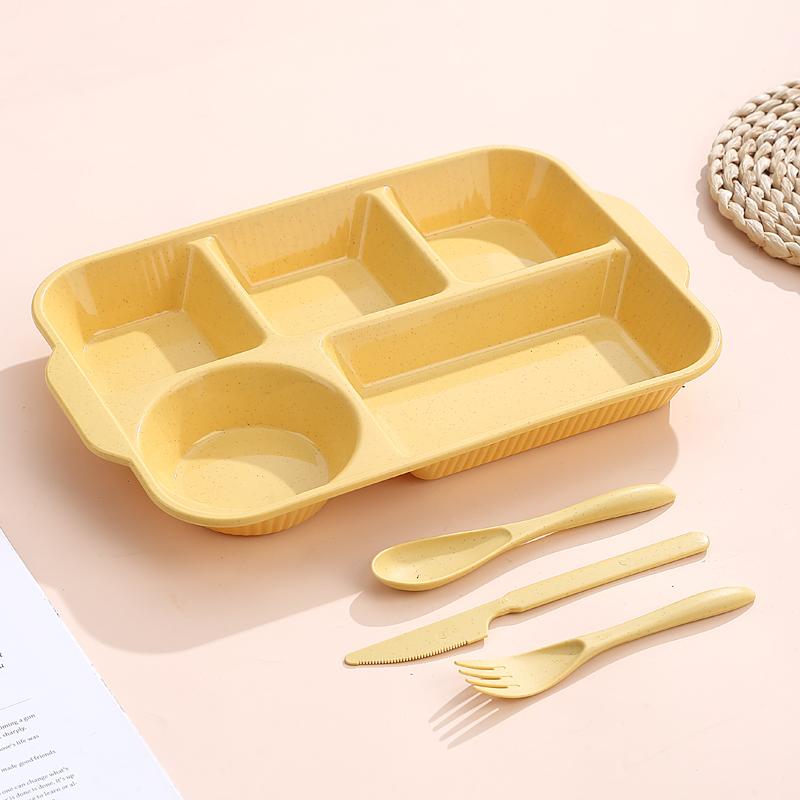 1/4 шт. Пищевая тарелка квадратная домашняя кухня многоразовая обеденная тарелка для взрослых порционный контроль диета 3 отделения безопасна для микроволновой печи