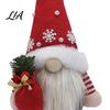 Classic Christmas Color Decor Gnome Plush Figurines, Faceless Santa Stuffed Cloth Dolls, Winter Holiday Gift Ideas Scandinavian Elf Tabletop