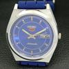ВОССТАНОВЛЕННЫЕ ВИНТАЖНЫЕ МУЖСКИЕ ЧАСЫ SEIKO 5 AUTOMATIC JAPAN С СИНИМ ЦИФЕРБЛАТОМ a434683-2