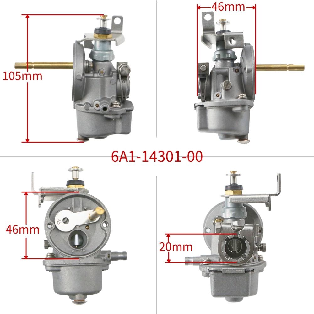 6A1-14301-03 Carburetor For YAMAHA Parsun Outboard Motor 2 Stroke 2HP 2A 6A1-14301-03-00 PZ10JX Boat Engine Carb