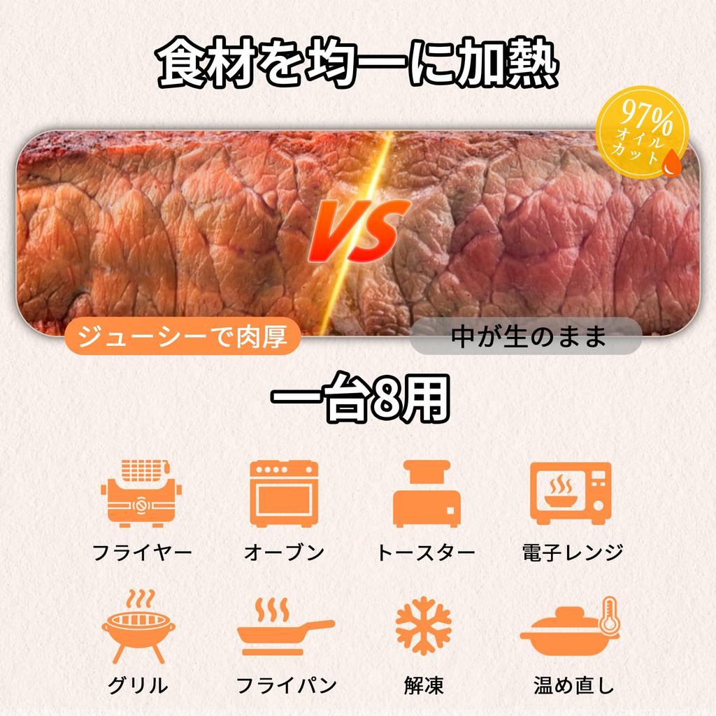 Airfryer Visible Window Large Capacity for People Air Fryer Touch Panel Japanese Recipe Included Airfryer Machine Fryer Fried Food Deli SAMKYO F40