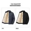 Jeanswest Men's Lamb Fleece Lined Stand Collar Winter Jacket