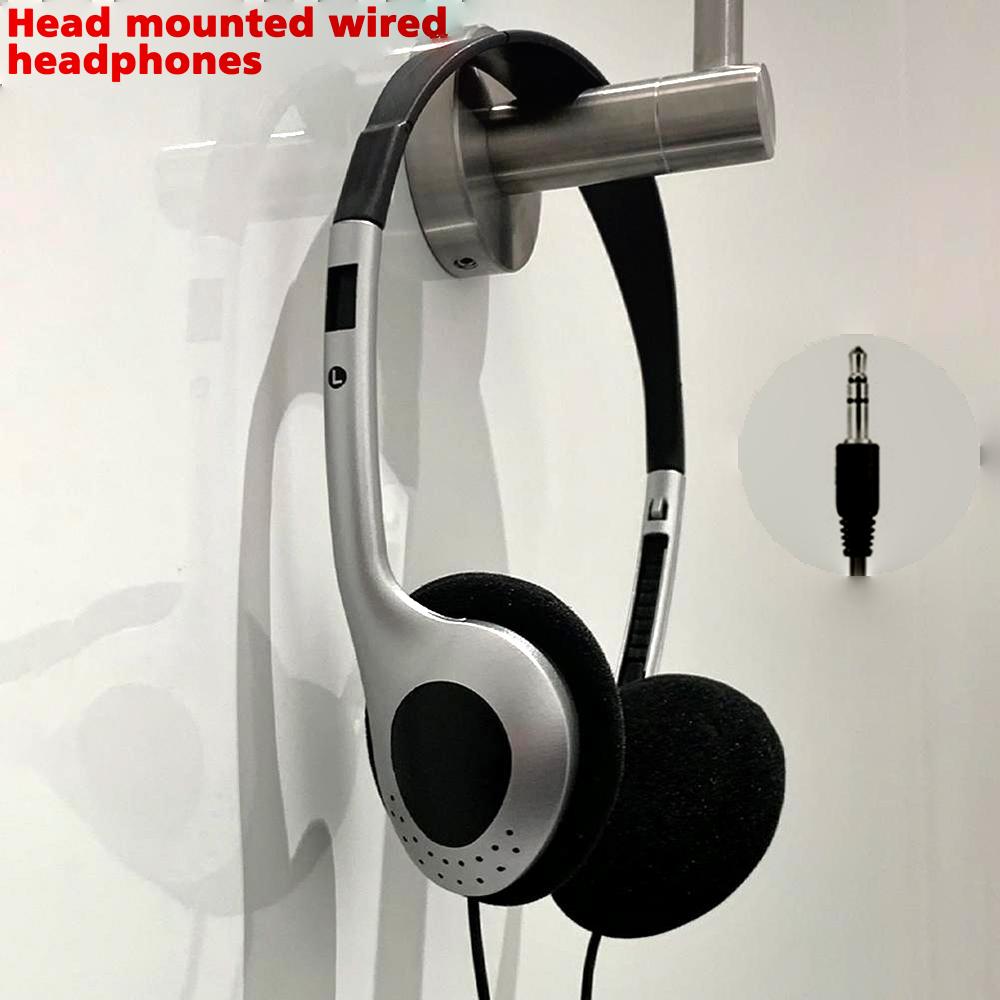 Универсальные проводные наушники 3,5 мм, игровая гарнитура для ПК, без микрофона, с шумоподавлением, басовая стереогарнитура для компьютера, ноутбука