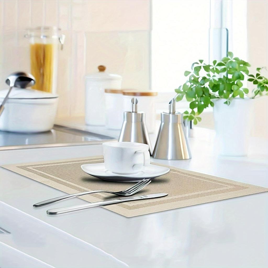 Shelf Liners, Heat-Resistant Table Mats, Washable And Non-Slip Placemat, Placemat, Table Decor, for Kitchen And Dining Table, Home Supplies