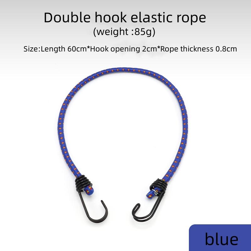 Bungee Cords With Coated Hooks, Heavy Duty Outdoor Bungee Straps With Load Capacity Metal Hook for Camping
