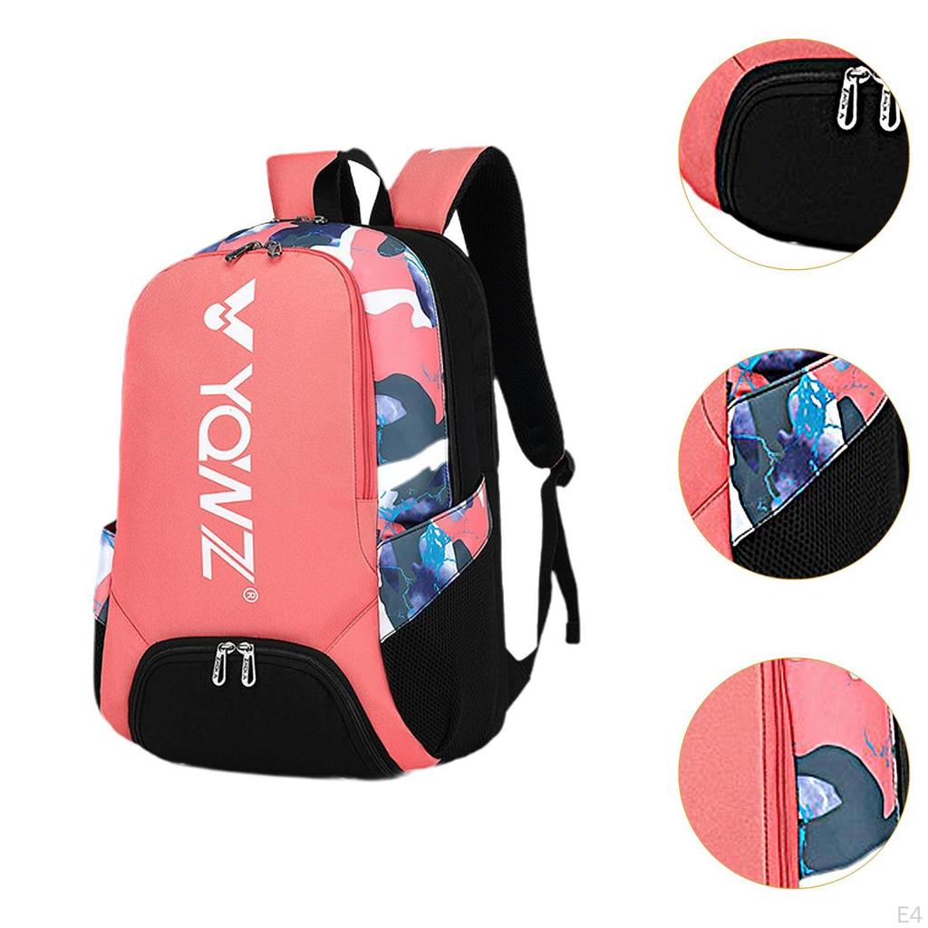 Рюкзак для бадминтона Теннисная сумка для женщин и мужчин Дышащий Пиклбол Спорт Путешествия