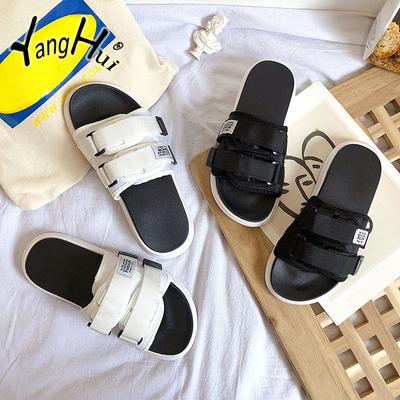 Летние уличные пляжные тапочки для женщин 2024 года, новый стиль, повседневная мода, открытые туфли для мужчин и женщин, сандалии для влюбленных