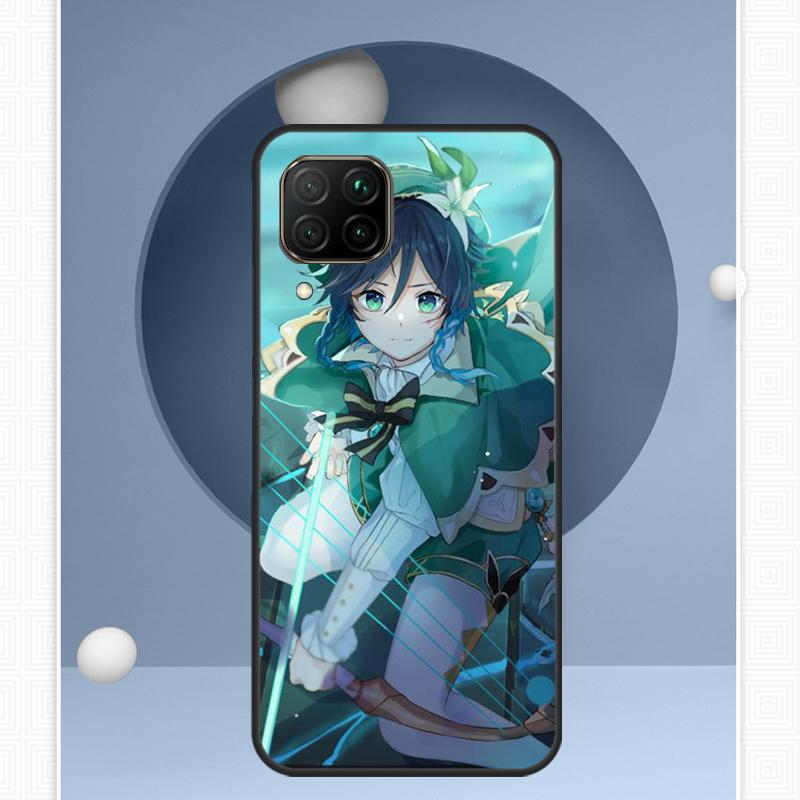 Чехол Genshin Impact Венти для Huawei Nova 12s 12i 11i 8i Y91 Y60 Y70 Y72 Y90 Y61 9 10 SE P20 P40 Lite P30 P60 Pro