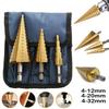 3 шт., большой сверло HSS стальное ступенчатое конусное, набор титановых сверл, фреза для отверстий 4-12/20/32 мм
