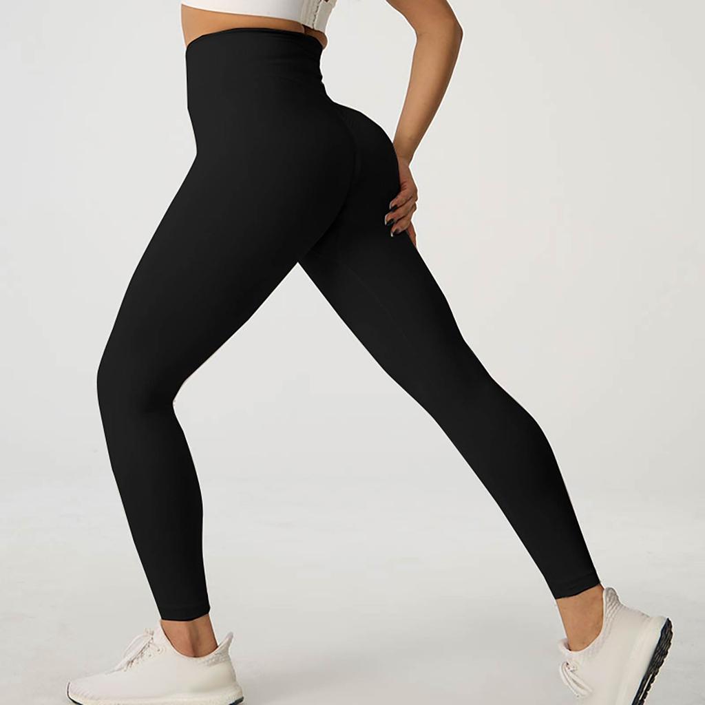 Women's Fashion Solid Color Yoga Pants High Waisted Skinny Sweatpants Fitness Pants