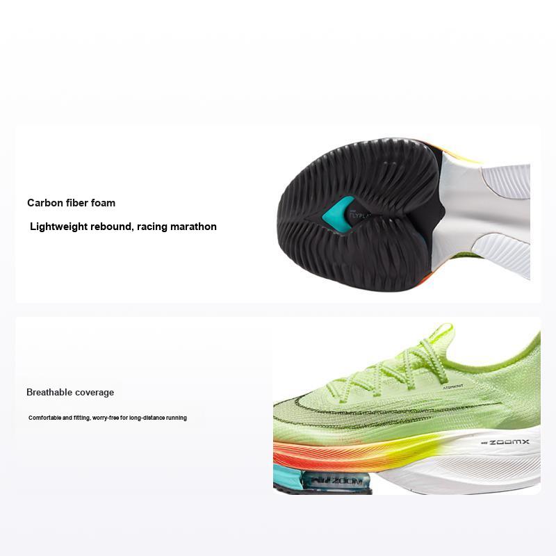 Nike Женские кроссовки Air Zoom Alphafly NEXT% Fast Pack желтые Barely-Volt Hyper-Orange CZ1514-700