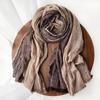 Designer Patchwork Cotton Linen Striped Men's Scarves Autumn Winter Warm Neckerchief Male Accessories Pashmina Bufandas Shawls