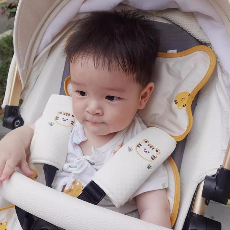 Подушечки на ремни безопасности с животным принтом, подушка на ремень безопасности, автомобильные аксессуары, накладка на плечевой ремень