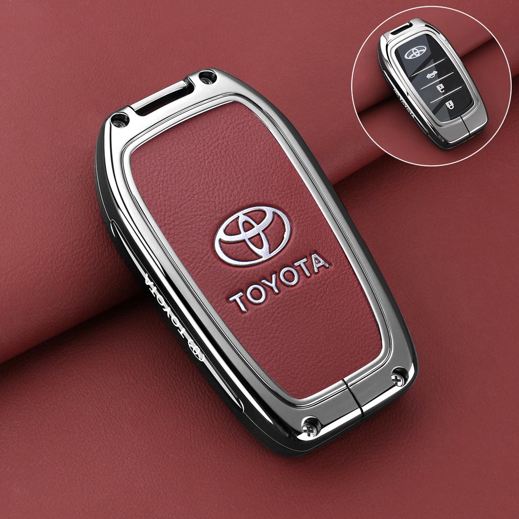 OFWP3 Car Key Case Fob Cover Holder Shell for Toyota CHR Hilux Fortuner Land Cruiser 200 Camry Corolla Crown RAV4 Highland Accessories