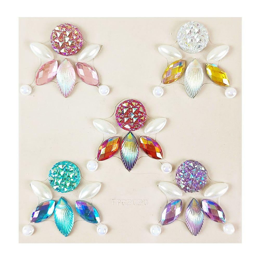 Mask Makeup Sticker Adhesive Rhinestone Tattoo DIY Crystal Gems Tattoo Party