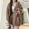 Cardigan Sweater Female  2023 V-neck Single Breasted Sweater Cardigan Women Coat Spring and Autumn Korean Loose Knitted Sweater