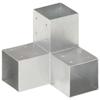 VidaXL Post Connector Y-Shape Galvanized Metal 91x91 Mm