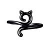 4Pcs Crochet Ring Adjustable Metal Yarn Guide Crochet Rings Set Cat-shaped Knitting Tension Ring for Home