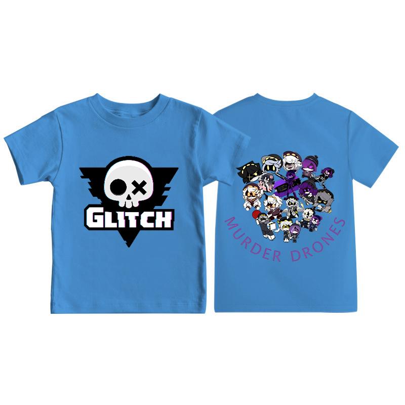 Murder Drones T-shirt Uzi and N Print Casual Kids Short-sleeved Tops Cartoon Anime T Shirts Comfortable Summer Crew Neck T-shirt
