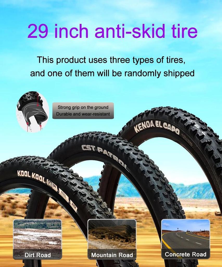 EBike Cool model TX19 1000W Motor 48V19.2AH Battery Dual Hydraulic Braking E bike 29-Inch Tires 27-Speed Off-Road Electric Bicycle