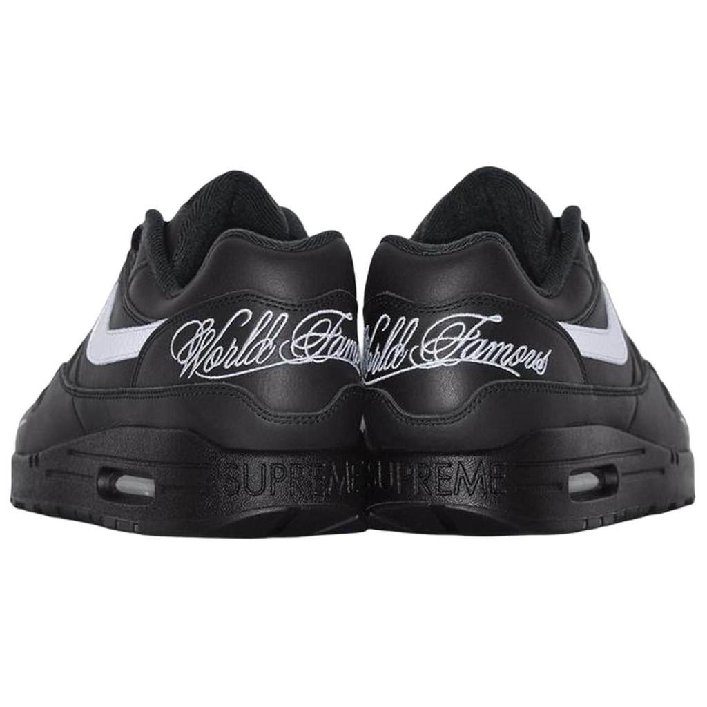 Supreme x Nike Air Max 1 87 SP Черно-белые унисекс кроссовки HF8813-001