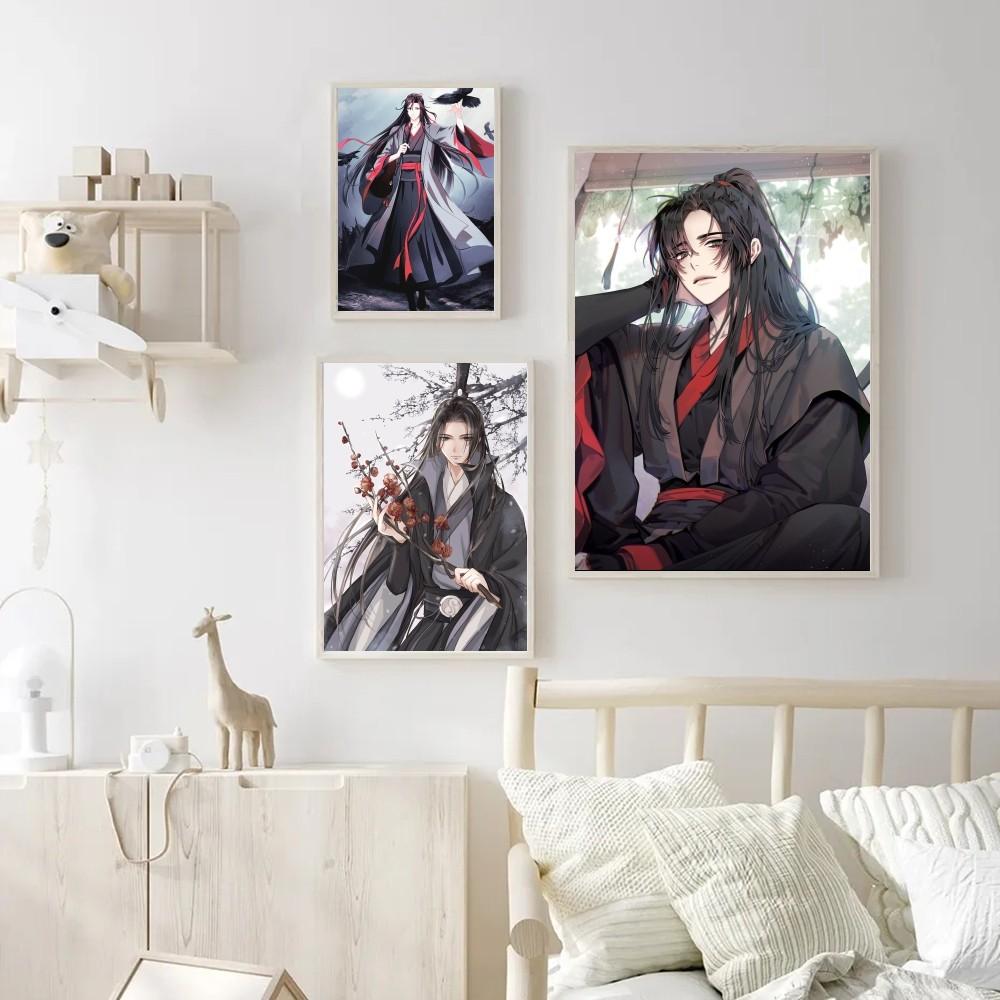 1 шт. Аниме G-Grandmaster Mo D-Dao Z-Zu S-Shi M-MDZS самоклеящийся художественный постер водонепроницаемая бумажная наклейка домашний бар настенный декор