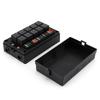 DC12V/24V 15-Way Fuse Relay Box with 10 40A Relays Fuse Block 4-Pin or 5-Pin Relays for Automotive Marine RV Boat