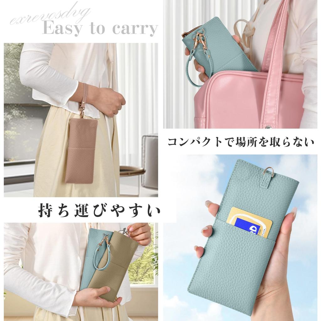 YooFa Genuine Leather Eyeglass Case for Magnetic Portable Sunglasses Case with Hand Magnetic Genuine Portable Eyeglass Pouch for Men and Women Women,