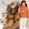 2025 Winter Popular Children's Snow Boots Girls Korean Version Warm Cotton Shoes Piled and Thickened Boys Medium Top Large Cotton Shoes