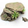 La La Pet® Домик-укрытие для рептилий Укрытия для рептилий Каменные укрытия из смолы Укрытия и пещеры для гекконов Декор для террариума ящериц Укрытие для мелких животных Платформа для принятия солнечных ванн для черепахи