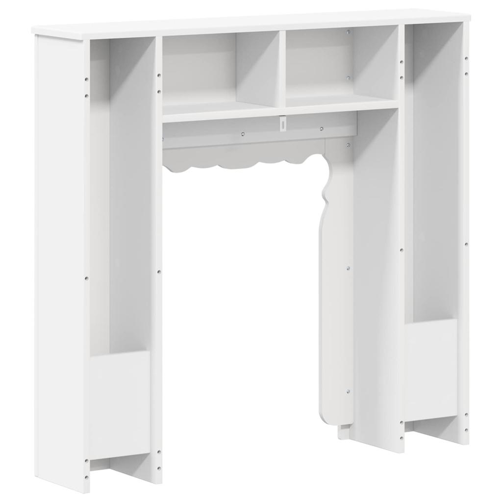 Fireplace Surround White 93 x 20 x 89 cm Wood based Panel