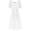 VEROMODA Women's Cotton Blend Pleated Square Neck Long Dress