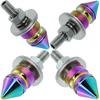 Spike License Plate Bolt Kit Aluminum Alloy Decorative Motorcycle License Plate Screw Frame Fasteners Fit Most Cars Truck Modified Vehicle