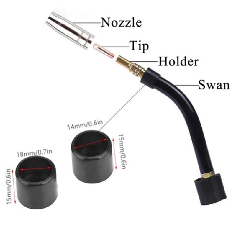 2 шт. Mb-15Ak Mig/Mag евро стиль сварки гусиная шея изгиб корпус замена части