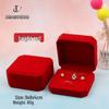 Velvet Octagonal Jewelry Box: Multi-use Storage for Rings, Earrings, Necklaces