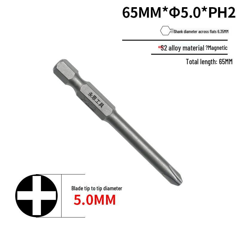 Закаленная сталь S2 Магнитное сверло-бита Phillips 1/4" для дрели