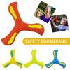 Outdoor Three-Leaf Boomerang Flying Toy Soft and Recreation for Boy Girl Easy to Throw and Catch Construction for Family Fun