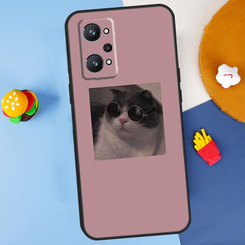 Розовый Эстетичный Милый Кот Животное Для Realme GT7 Pro GT 6T 6 5 C67 C61 C55 C53 C51 C21Y C25S C75 10 11 12 13 14 Pro Plus Чехол