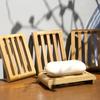 1PC Bamboo Soap Box Dishes Bath Soap Holder Bamboo Case Tray Wooden Prevent Mildew Drain Box Bathroom Washroom Tools
