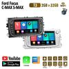 2 DIN Carplay Авто Радио Android Автомобильный мультимедийный видеоплеер для Ford Focus Mondeo C-MAX S-MAX Galaxy II Kuga 7 "HD-экран Зеркальная связь GPS 2 + 32 ГБ