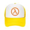 Custom Fashion Unisex Hot Game Half Life Lambda Logo Trucker Hat Adult Adjustable Baseball Cap for Men Women Outdoor Dad Hat