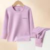 "Children’s Warm Plush Autumn Pajama and Thermal Underwear Set for Students and Teens"