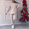 Женский комплект: асимметричный свитшот с длинным рукавом и леггинсы, весна/осень 2025