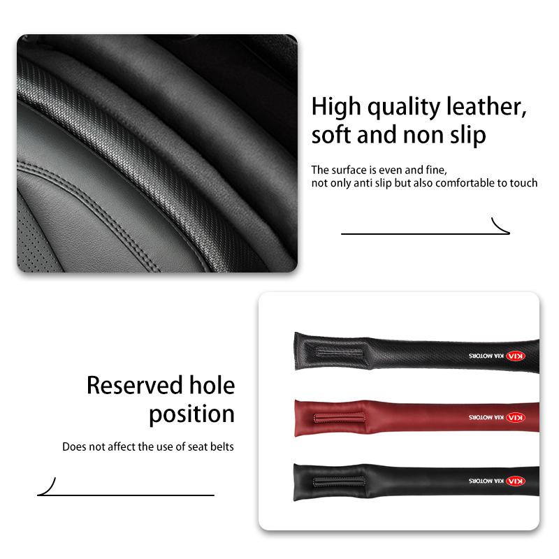 AEK4 For KIA Car Seat Gap Filler Strips Soft Waterproof Leak-proof Filler Padding Sportage Rio Ceed Niro Soul Stonic Picanto Proceed